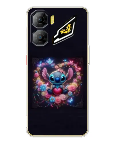 Чехол для ZTE Nubia Neo 3 с картинкой «Stitch в цветах» Чехол для ZTE Nubia Neo 3 с картинкой «Stitch в цветах»