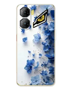 Чехол для ZTE Nubia Neo 3 с картинкой «Голубой цветочный каскад»