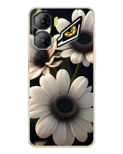 Чехол для ZTE Nubia Neo 3 с картинкой «Белые маргаритки макро»