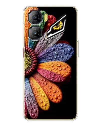 Чехол для ZTE Nubia Neo 3 с картинкой «Радужный цветок»