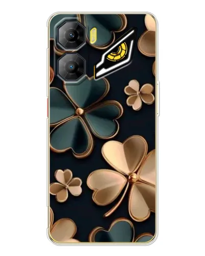 Чехол для ZTE Nubia Neo 3 с картинкой «Клевер в золоте»
