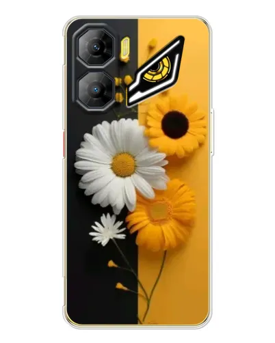 Чехол для ZTE Nubia Neo 3 с картинкой «Подсолнух и ромашка»