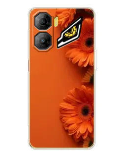 Чехол для ZTE Nubia Neo 3 с картинкой «Оранжевые герберы»