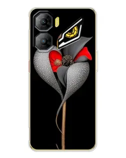 Чехол для ZTE Nubia Neo 3 с картинкой «Серебряный фантазийный цветок»