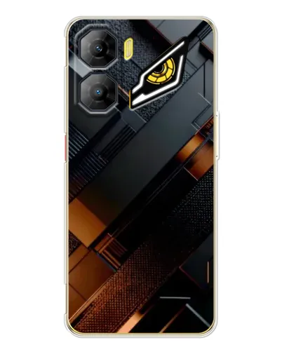 Чехол для ZTE Nubia Neo 3 с картинкой «Черные геометрические блоки»
