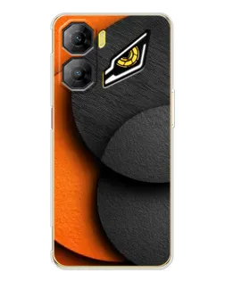 Чехол для ZTE Nubia Neo 3 с картинкой «Геометрия оранжевых кругов»