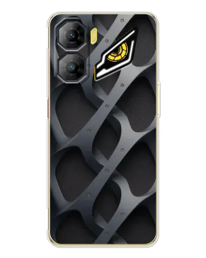 Чехол для ZTE Nubia Neo 3 с картинкой «Объемное серое плетение»