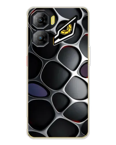 Чехол для ZTE Nubia Neo 3 с картинкой «Объемная темная решетка»