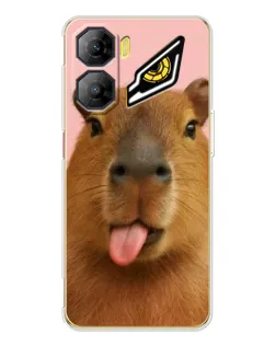 Чехол для ZTE Nubia Neo 3 с картинкой «Капибара с языком» Чехол для ZTE Nubia Neo 3 с картинкой «Капибара с языком»