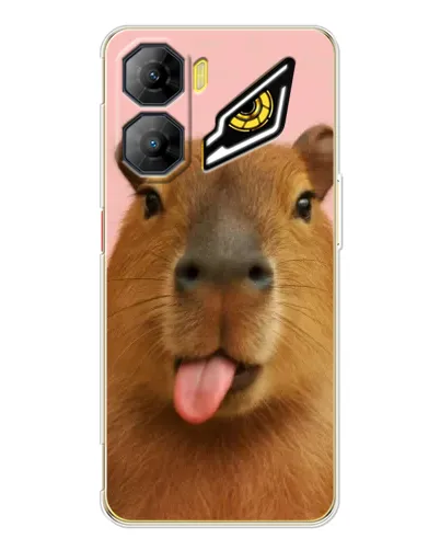 Чехол для ZTE Nubia Neo 3 с картинкой «Капибара с языком» Чехол для ZTE Nubia Neo 3 с картинкой «Капибара с языком»