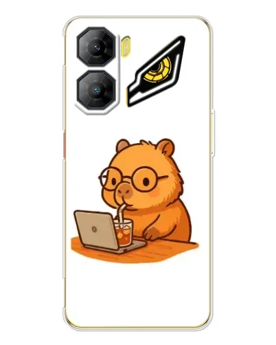 Чехол для ZTE Nubia Neo 3 с картинкой «Капибара с ноутбуком» Чехол для ZTE Nubia Neo 3 с картинкой «Капибара с ноутбуком»
