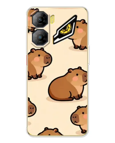 Чехол для ZTE Nubia Neo 3 с картинкой «Паттерн милых капибар» Чехол для ZTE Nubia Neo 3 с картинкой «Паттерн милых капибар»