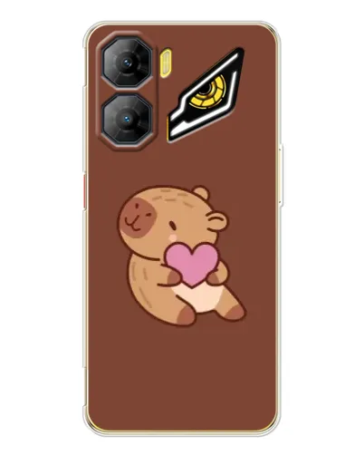 Чехол для ZTE Nubia Neo 3 с картинкой «Капибара с сердцем» Чехол для ZTE Nubia Neo 3 с картинкой «Капибара с сердцем»