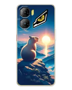 Чехол для ZTE Nubia Neo 3 с картинкой «Закат солнца с капибарой» Чехол для ZTE Nubia Neo 3 с картинкой «Закат солнца с капибарой»