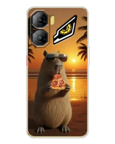 Чехол для ZTE Nubia Neo 3 с картинкой «Капибара с пиццей» Чехол для ZTE Nubia Neo 3 с картинкой «Капибара с пиццей»
