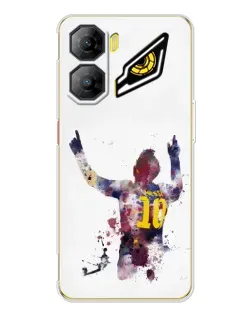 Чохол для ZTE Nubia Neo 3 з картинкою «Акварельний Мессі Барселона»
