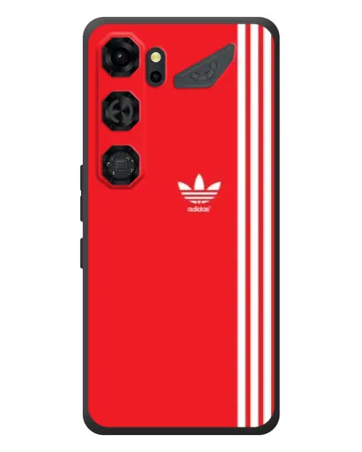 Чехол для ZTE Nubia Neo 5 GT 5G с картинкой «Красный минимализм Adidas»