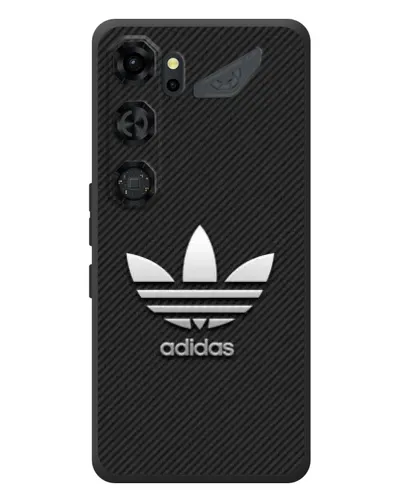 Чехол для ZTE Nubia Neo 5 GT 5G с картинкой «Adidas Карбоновая текстура»