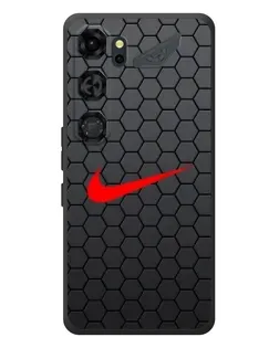 Чохол для ZTE Nubia Neo 5 GT 5G з картинкою «Nike — карбонова сітка»
