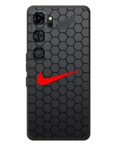 Чехол для ZTE Nubia Neo 5 GT 5G с картинкой «Nike — карбоновая сетка»