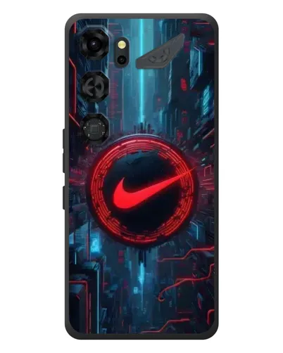 Чехол для ZTE Nubia Neo 5 GT 5G с картинкой «Техногенный стиль Nike»