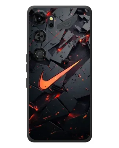 Чехол для ZTE Nubia Neo 5 GT 5G с картинкой «Nike — эффект разломов»