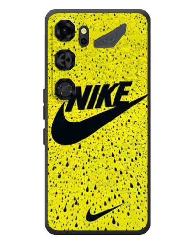 Чехол для ZTE Nubia Neo 5 GT 5G с картинкой «Желтый текстурный Nike»