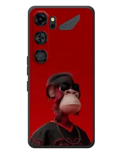 Чохол для ZTE Nubia Neo 5 GT 5G з картинкою «Bored Ape в червоному»