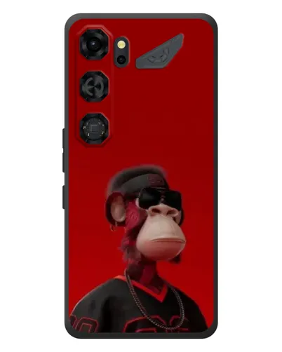 Чехол для ZTE Nubia Neo 5 GT 5G с картинкой «Bored Ape в красном»