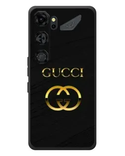 Чохол для ZTE Nubia Neo 5 GT 5G з картинкою «Золотий логотип Gucci»