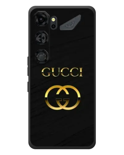 Чехол для ZTE Nubia Neo 5 GT 5G с картинкой «Золотой логотип Gucci»