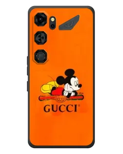 Чохол для ZTE Nubia Neo 5 GT 5G з картинкою «Міккі Маус Gucci — помаранч»