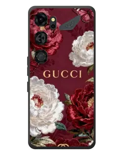 Чохол для ZTE Nubia Neo 5 GT 5G з картинкою «Gucci — бордові троянди»
