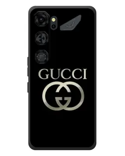 Чохол для ZTE Nubia Neo 5 GT 5G з картинкою «Gucci — золото на чорному»