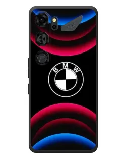 Чохол для ZTE Nubia Neo 5 GT 5G з картинкою «Логотип BMW та неонові дуги»