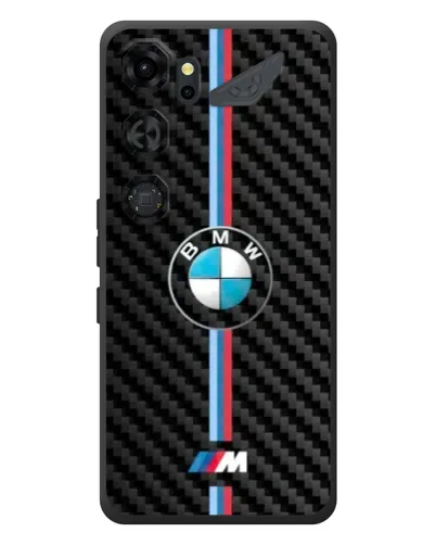 Чохол для ZTE Nubia Neo 5 GT 5G з картинкою «Емблема BMW та карбон»