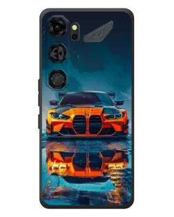 Чохол для ZTE Nubia Neo 5 GT 5G з картинкою «BMW — золота емблема»