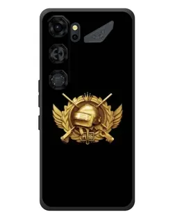 Чохол для ZTE Nubia Neo 5 GT 5G з картинкою «PUBG — помаранчевий градієнт»