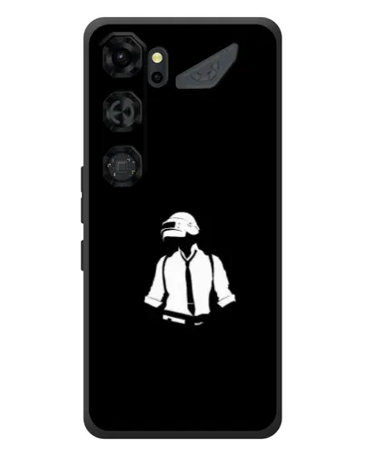 Чохол для ZTE Nubia Neo 5 GT 5G з картинкою «PUBG — білий шолом»