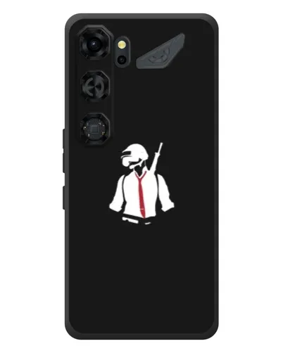 Чохол для ZTE Nubia Neo 5 GT 5G з картинкою «PUBG — силует воїна»