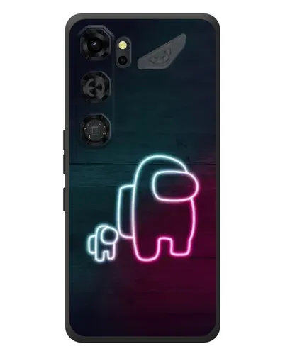 Чохол для ZTE Nubia Neo 5 GT 5G з картинкою «Among Us неон-арт»