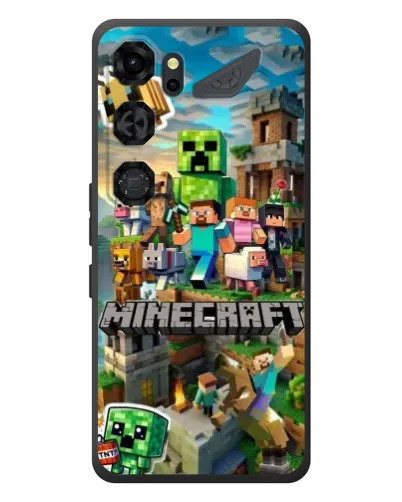 Чохол для ZTE Nubia Neo 5 GT 5G з картинкою «Замок Minecraft»