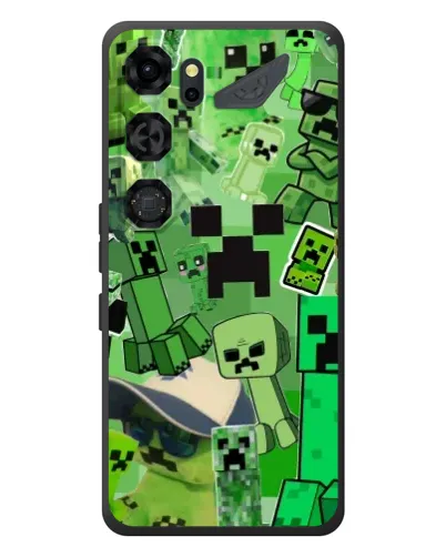Чохол для ZTE Nubia Neo 5 GT 5G з картинкою «Кріпери Minecraft»