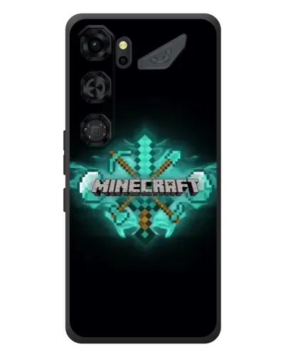 Чохол для ZTE Nubia Neo 5 GT 5G з картинкою «Minecraft Diamond лого»