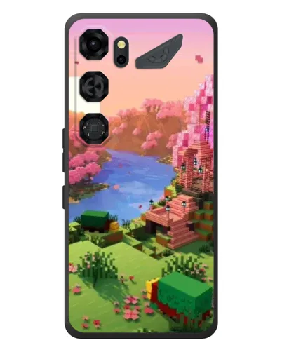 Чохол для ZTE Nubia Neo 5 GT 5G з картинкою «Рожеве дерево Minecraft»