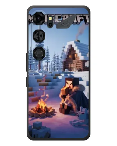 Чохол для ZTE Nubia Neo 5 GT 5G з картинкою «Зимовий Minecraft»