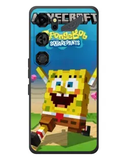 Чохол для ZTE Nubia Neo 5 GT 5G з картинкою «Губка Боб Minecraft»