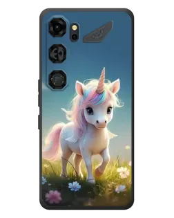 Чохол для ZTE Nubia Neo 5 GT 5G з картинкою «Єдиноріг на галявині»