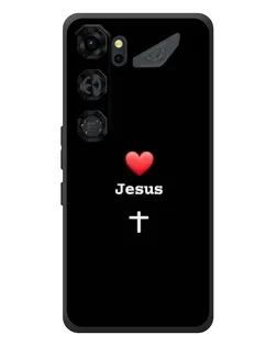 Чохол для ZTE Nubia Neo 5 GT 5G з картинкою «Серце - Jesus»