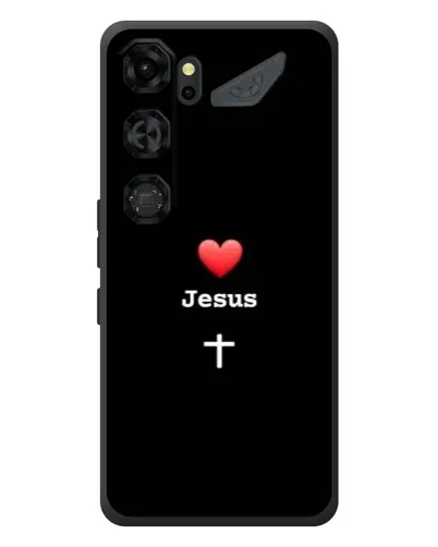 Чехол для ZTE Nubia Neo 5 GT 5G с картинкой «Сердце - Jesus»